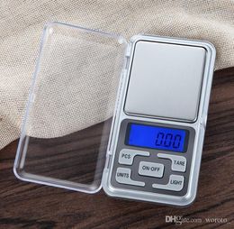 Digital Scales Jewelry Scale Gold Silver Coin Grain Gram Pocket Size Herb Mini Electronic backlight 100g 200g 500g NA10034