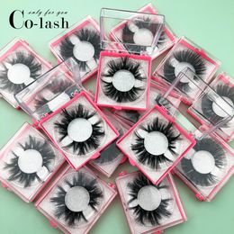 Custom box Mink Eyelashes Thick Super Long False Eyelashes High Volume Mink Lashes Soft Dramatic 25mm Eye lashes DL21