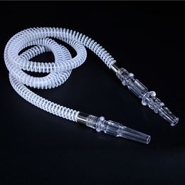 Acrylic Shisha hookah Hose Smoking Transparent Clear Silicone Sheesha Tube 1.5m Shisha Narghile Accessories Portable