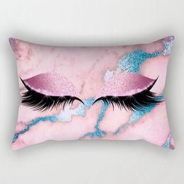 38styles Eyelash Sofa Cushion Cover Polyester Pillow Cover 12x20inch Eyes Print Pillow Case Home Decoration Cushion Cover Gift DBC VT0599