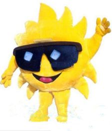 2019 Factory hot new Cartoon Mr Sun Mascot Costume Fancy Birthday Party Dress Halloween Carnivals Costumes