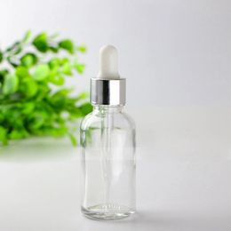 Wholesale 880PCS Clear E-liquid Eye Glass Dropper Bottles 30ml Cosmetics Pipette Vial Philippines USA Canada UK AU