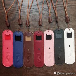 smpo mt Australia - Goodvape est Nice Colorful Leather Case Protective Shell Casing Portable Lanyard Holder For Vape Pen SMPO MT Pro Pod Kit Flat Battery