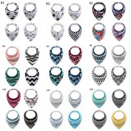 Kids Triangle Scarf Drool Bib INS Bandana Waterproof Pure Cotton Saliva Towels Baby Bibs Infant Cartoon Burp Cloths Pinafore Dribble PYY6130