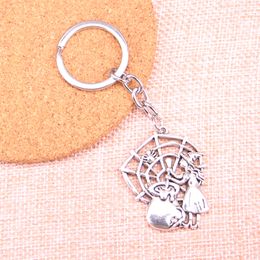 38*30mm witch refining spider KeyChain, New Fashion Handmade Metal Keychain Party Gift Dropship Jewellery