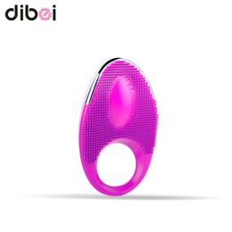 Dibei Usb Rechargeable Vibrating Cock Rings Penis Sleeves Silicone Mens Penis Ring Extender Sex Products Sex Toys For Women S627