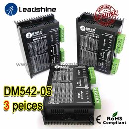 3 Pieces Leadshine Dm542-05 1a - 4.2a 20-50vdc For Nema 17 Nema 23 42 57 Stepper Motor 25000 Pulse Per Rev Free Shipping