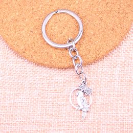 New Keychain 14*28mm bird parrot birdcage Pendants DIY Men Car Key Chain Ring Holder Keyring Souvenir Jewellery Gift