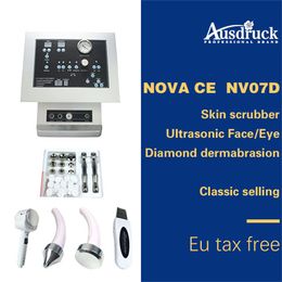 Fast shipping DIAMOND MICRODERMABRASION Facial Ultrasonic Ultrasound Skin Scrubber Dermabrasion Peeling Machine