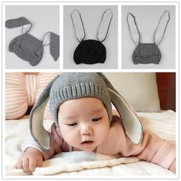 Cute Baby Rabbit Ears Cap Infant Winter Warm Knitted Hat Bunny Caps Kids Photography Props Children Travel Beanie Hat