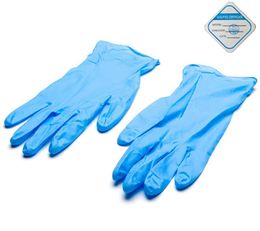 Disposable Gloves 100PCS/Box Industrial Nitrile Gloves, Powder Free, Latex Free, Food Grade One time Gloves Blue