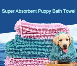 Fibre Fast Drying Water Pet Bath Towel Super Absorbent Puppy Mat Dogs Blanket Soft Cat Bathing Practical Mould Proof Easy Clean DH0320