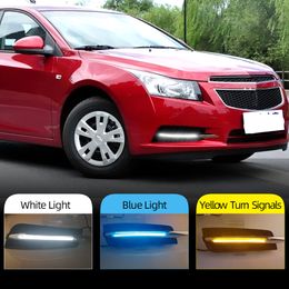 For chevrolet cruze 2009 2010 2011 2012 2013 2014 DRL Daytime Running Light fog lamp cover with yellow turn signal