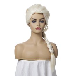Amazon Hot European and American Wig Cos Anime Beauty Pointed Shape Frozen Frozen Aisha Headgear