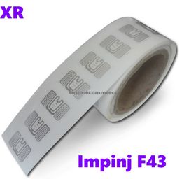 ISO 18000-6C, EPC Class1 Gen2 860-960MHZ 26X16MM Impinj F43 RFID WET INLAY Dry inlay Label With Adhsive 1000pcs/roll