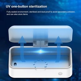 Portátil USB 5V Auto Esterilizador UV Desinfecção Box Máscara Telefone Jóias Escova UV Luzes Esterilização