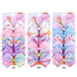 21 Colours 4.7" hair Bow girl Mermaid print Barrettes Girl Hair Accessories Charming hair clipper