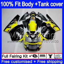 Injection OEM For KAWASAKI ZX 1200 12R 1200CC ZX-12R 2000 2001 Yellow black 222MY.19 ZX 12 R ZX1200 C 00 01 ZX12R 00 01 100%Fit Fairing