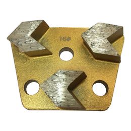 KT01 Diamond Wheel Concrete Grinding Pad Diamond Grinding Disc with Three Arrow Segments for Concrete and Terrazzo Floor 9PCS