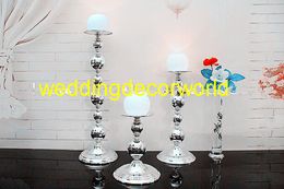 Candle holder sliver , candelabra for wedding decoration, centerpieces for wedding table in event&party supplies decor 417