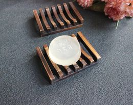 Vintage Style Bathroom Soap Tray Handmade Wood Dish Box Wooden Soap Dishes As Holder Home Accessories Bathroom Accessories 300PCS