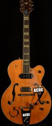 G6120DSW Vintage Select Edition 1962 Chet Atkins Country Gentleman Orange Hollow Body JAZZ Electric Guitar Gold Pickugard Bigs Bridge