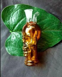 New colorful skull Glass Mini water bottle, free to spare parts.