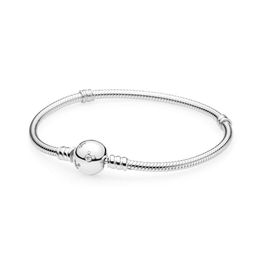 NEW 100% 925 Sterling Silver High Quality 590731CZ MOMENTS Bracelet Fit DIY Charm Women Original Fashion Jewelry Gifts