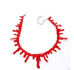 -Halloween Schmuck Handgefertigte Kreative Vampirblut Halskette Halloween Horror Halskette