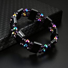 Rainbow Magnetic Hematite Bracelet Multilayer Wristband Bangle Cuffs Jewellery women bracelets mens bracelets Fashion Jewellery 162549