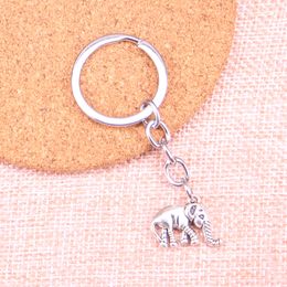 New Keychain 20*16*4mm proboscis elephant Pendants DIY Men Car Key Chain Ring Holder Keyring Souvenir Jewelry Gift