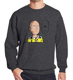 2019 sweatshirt men hoodies spring winter One Punch Man Hero Saitama Oppai anime cartoon men's sportswear harajuku hoody hip hop