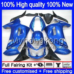 Bodys For KAWASAKI 650R ER6 F 650 R ER-6F 2006 2007 2008 204MY.77 ER 6 F 650R-ER6F ER6F 06 08 ER 6F 06 07 08 Full Good Stock blue Fairing