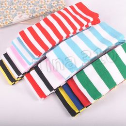 hot Over Knee Long Stripe Printed Stockings High Striped Socks Sweet Women striped sockingChristmas Decorations Party SuppliesT2B5024