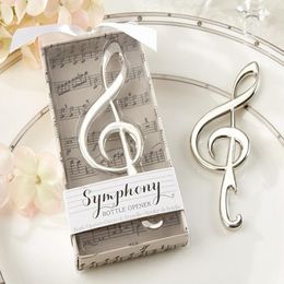 Wholesale Free Shipping Wedding souvenirs creative design Music note Symphony design beer bottle opener with gift box LX1771