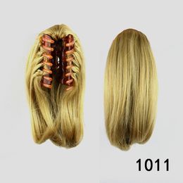 Heat Resistant Synthetic Hair 90gr 12" 30cm Wavy Claw Clip in/on Ponytail hair extensions