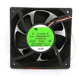 Original Servo CNDC24Z4P-977 DC24V 0.24A 10W 3Lines 120x120x38MM Inverter Projector Cooling Fan