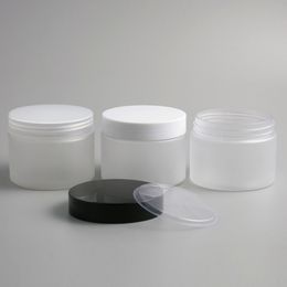 24 x 150g Empty Frost Cosmetic Cream Containers Cream Jars 150cc 150ml for Cosmetics Packaging Plastic Bottles with Plastic Cap