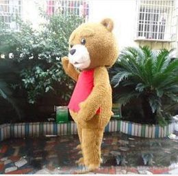 2019 High quality Teddy Bear Adult Mascot Costume for Valentine's L Day Thanksgiving Day Christmas Halloween Mascot Costume