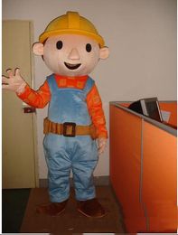 2019 Discount Factory Sale Bob the Builder Clothes Adult Mascot Costume for Halloween Party