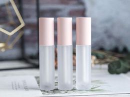 DIY Pink Lip Gloss Containers Empty Frosted Lip glaze tube Mini Lip Gloss Split Bottle Fast Shipping