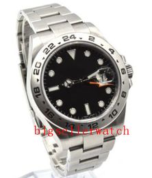 Top Selling Luxury Mens Watch 42mm Explorer Stainless Steel Black Dial Date 42mm Automatic Gmt Men's Watch