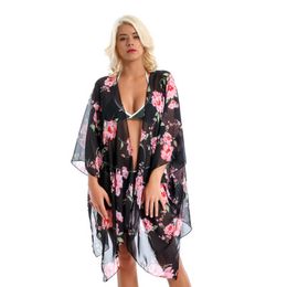 Wholesale- Bikini Blouse Beach Scarf Light and Quick Drying Multicolor Women Sarongs Scarves Hot Sale Fashion Chiffon Sunscreen Shawl