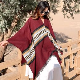 2019 desert oversize cashmere retro Colour shawl scarf brigade shoot warm sunscreen shawl women's scarver