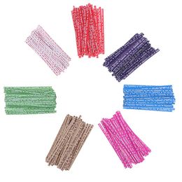 700 Pcs Gift Packing Tie Wrapping Especially Twist Ties Party Wedding Bakery Cookie Candy Bag Letters Pattern Ties