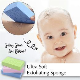 Ultra Soft Exfoliating Sponge Cartoon Baby Bath Sponge Brush Rubbing Scrubber Cellulite Massager Body Cleansing Sponge