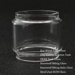 Fat Extend Replacement Bulb Bubble Glass Tube for Ijoy Wand Shogun Univ Kanata Subohm SKRR Snowwolf Mfeng Baby iJust ECM Tank DHL
