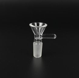 Transparent Pyrex Glass Handmade Bong Smoking Philtre Bowl Oil Rigs Holder 14MM 18MM Joint Male Interface High Quality Container Hot Cake DHL