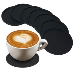 Silicone Coffee Placemat Button Coaster Drink Cup Mug Glass Beverage Holder Pad Mat Home coasters Kitchen Table Decor