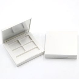 Eye Shadow Empty white Palette DIY Palette Eyeshadow Case Cosmetic Containers Make up with Mirrors F2191